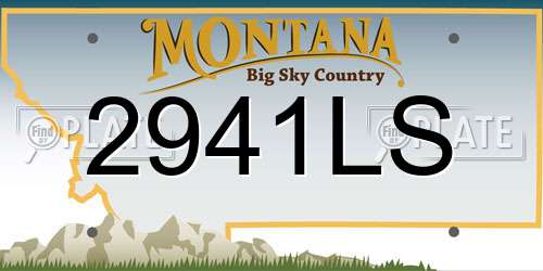 2941LS Montana License Plate