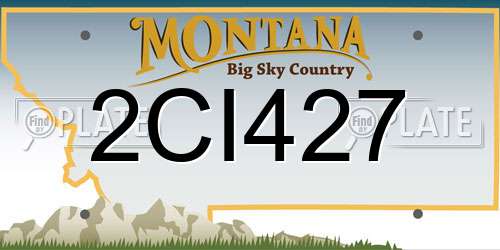 2CI427 Montana License Plate