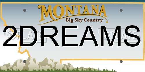 2DREAMS Montana License Plate