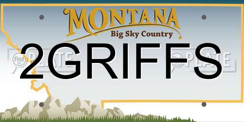 2GRIFFS Montana License Plate