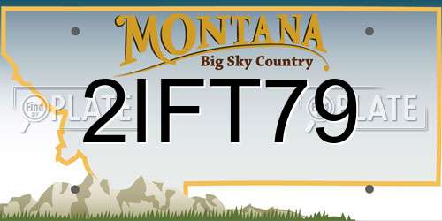 2IFT79 Montana License Plate