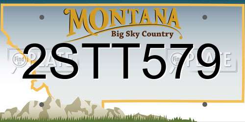2STT579 Montana License Plate