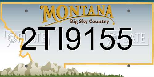 2TI9155 Montana License Plate