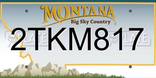 2TKM817 Montana License Plate