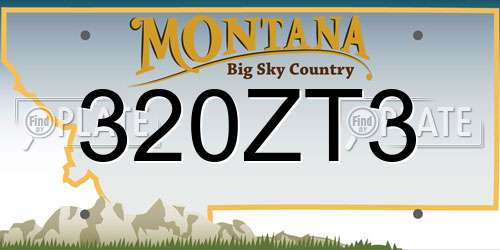 320ZT3 Montana License Plate
