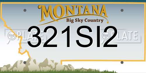 321SI2 Montana License Plate