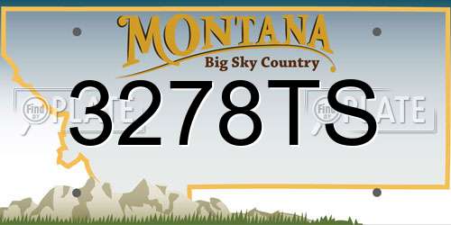 3278TS Montana License Plate