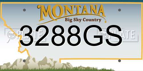 3288GS Montana License Plate