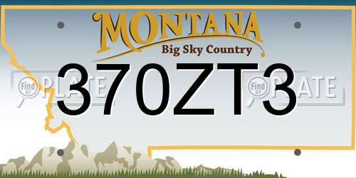 370ZT3 Montana License Plate