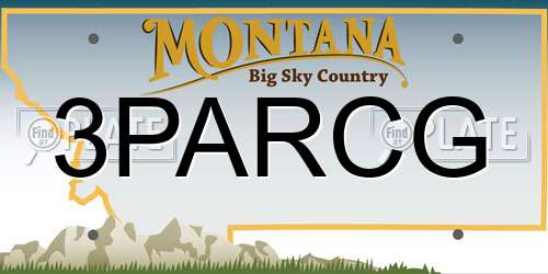 3PARCG Montana License Plate