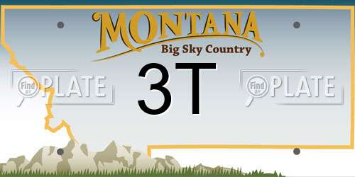 3T Montana License Plate
