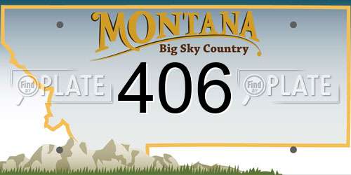 406 Montana License Plate