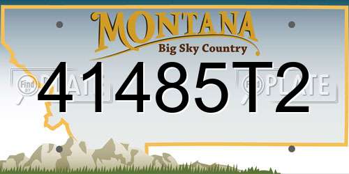 41485T2 Montana License Plate