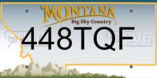 448TQF Montana License Plate