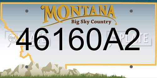 46160A2 Montana License Plate