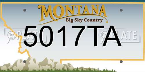 5017TA Montana License Plate