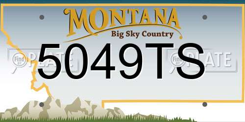 5049TS Montana License Plate