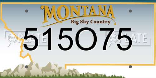 515O75 Montana License Plate