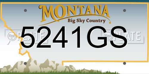 5241GS Montana License Plate