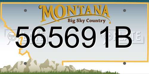 565691B Montana License Plate