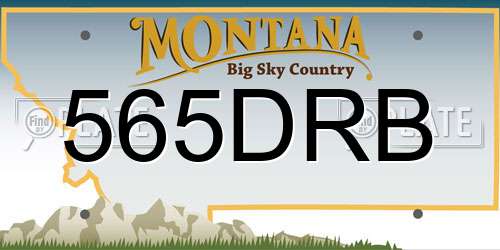 565DRB Montana License Plate