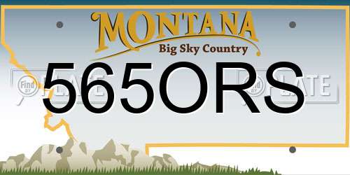 565ORS Montana License Plate