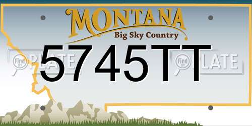 5745TT Montana License Plate