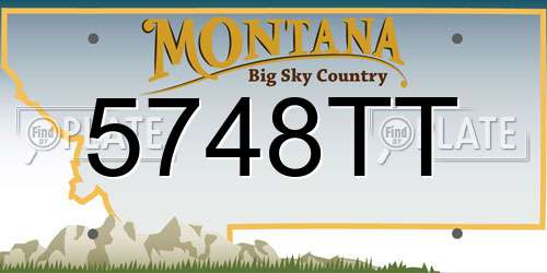 5748TT Montana License Plate