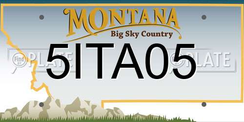 5ITA05 Montana License Plate