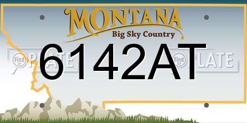 6142AT Montana License Plate