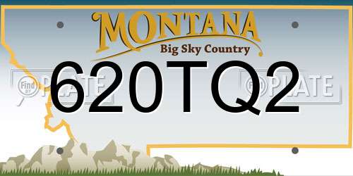 620TQ2 Montana License Plate