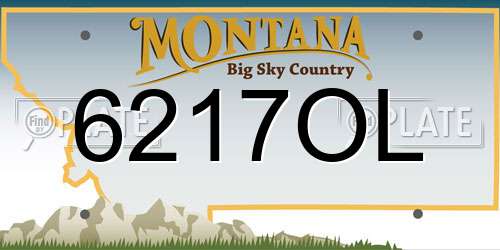 6217OL Montana License Plate