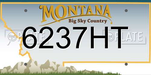 6237HT Montana License Plate