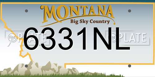 6331NL Montana License Plate