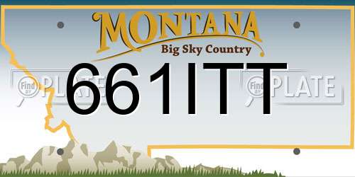 661ITT Montana License Plate