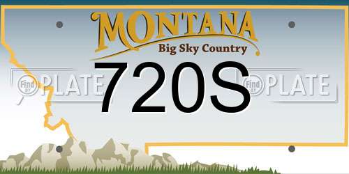 720S Montana License Plate