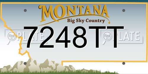 7248TT Montana License Plate