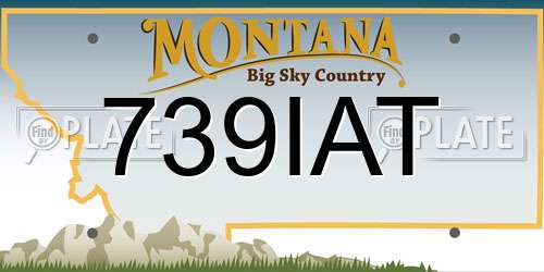 739IAT Montana License Plate
