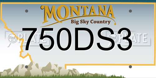 750DS3 Montana License Plate