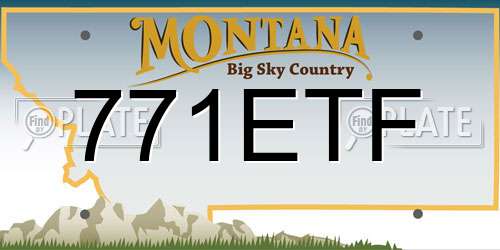 771ETF Montana License Plate