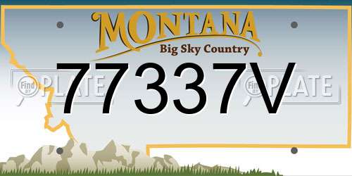 77337V Montana License Plate