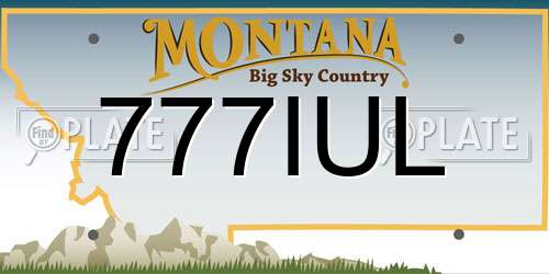 777IUL Montana License Plate