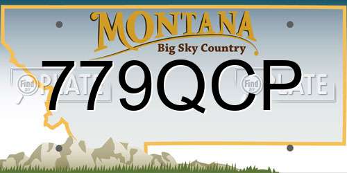 779QCP Montana License Plate