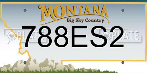 788ES2 Montana License Plate
