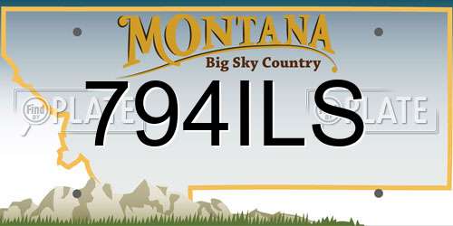 794ILS Montana License Plate