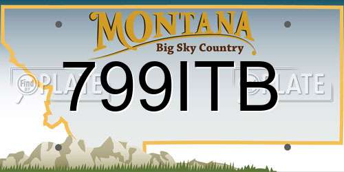 799ITB Montana License Plate