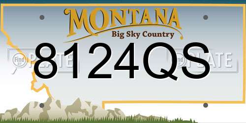 8124QS Montana License Plate