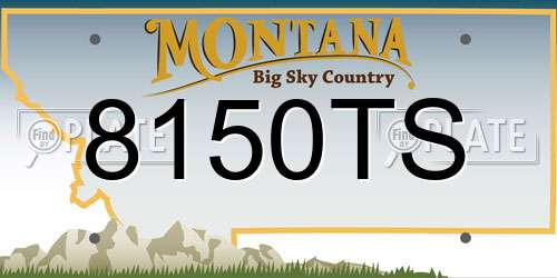 8150TS Montana License Plate
