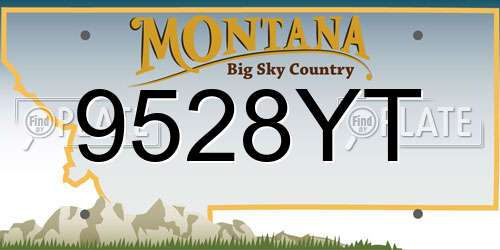 9528YT Montana License Plate