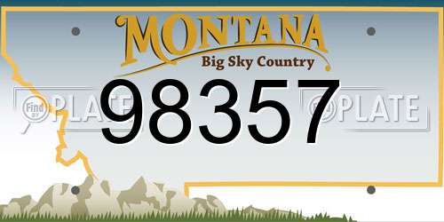 98357 Montana License Plate